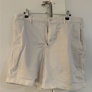 Club Monaco White Cotton Shorts